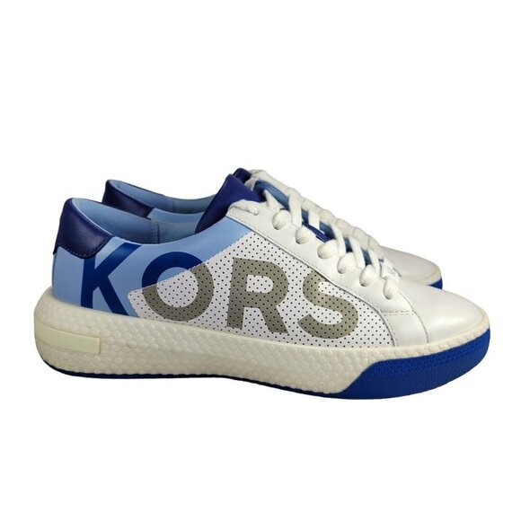 Michael Kors Codie Leather Sneakers Women Size 8 - Picture 1 of 12